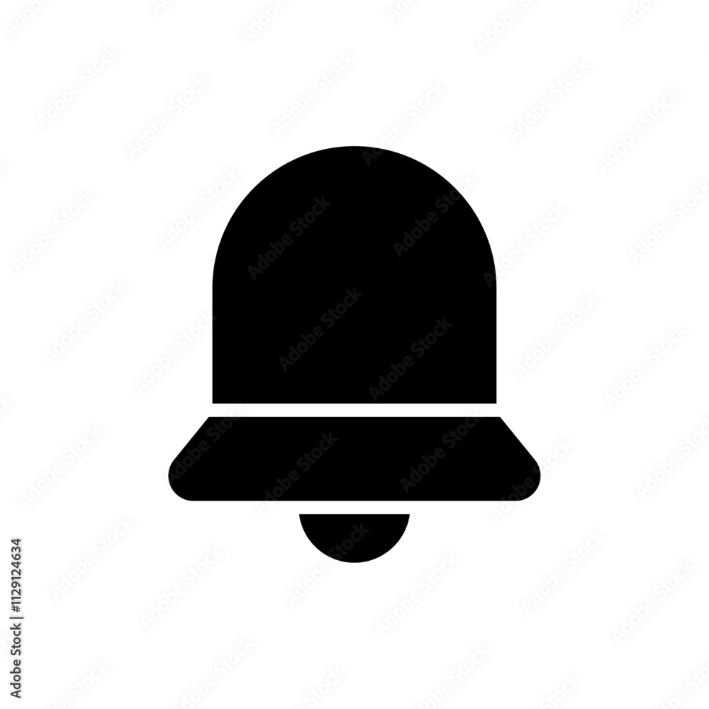 Notification bell icon Flat vector set outline Notification bell icon Flat vector set outline