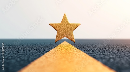 Golden Star on the Road to Success 