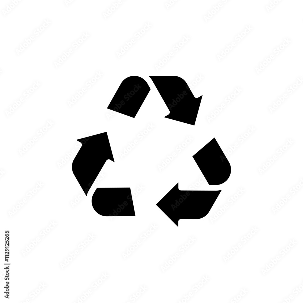 Reuse icon Flat vector set outline Reuse icon Flat vector set outline