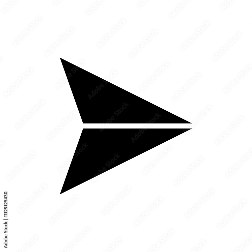Send icon Flat vector set outline Send icon Flat vector set outline