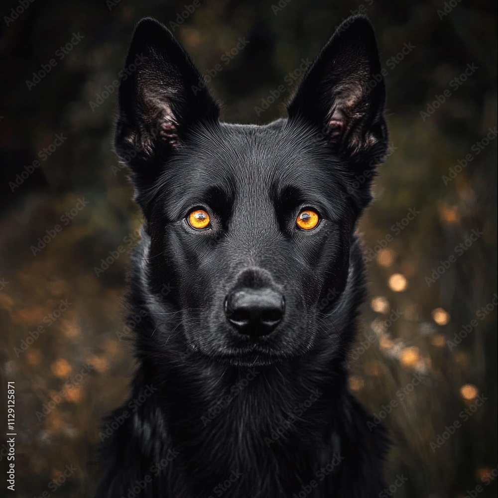 black dog portrait black dog portrait