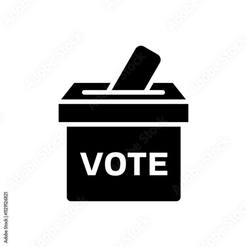 Voting icon Flat vector set outline