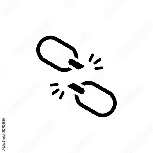 Weakness icon Flat vector set outline