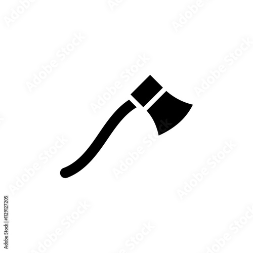 Axe icon Flat vector set outline