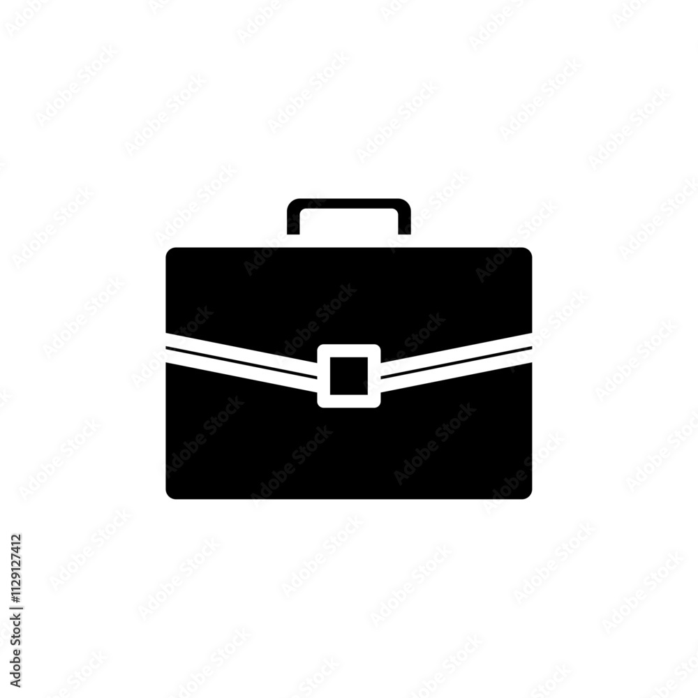 Briefcase icon Flat vector set outline Briefcase icon Flat vector set outline