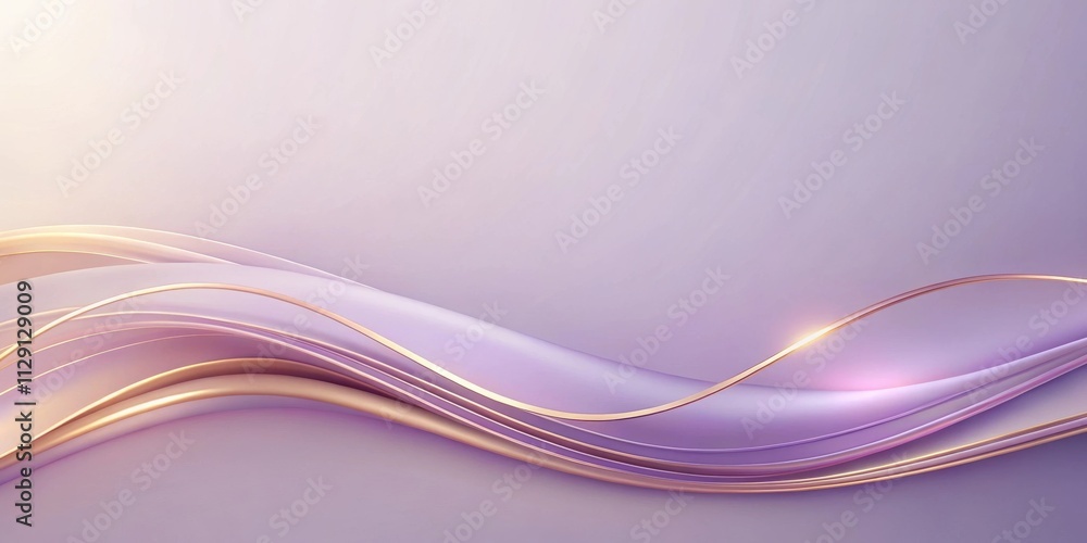 Abstract background with flowing lines of light and dark purple hues, enhanced with a subtle shine of gold Abstract background with flowing lines of light and dark purple hues, enhanced with a subtle shine of gold