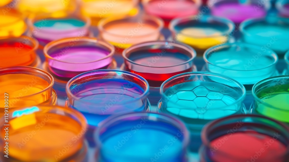 Vibrant Petri Dish Compositions Showcasing Chemistry and Nanotechnology Innovations Vibrant Petri Dish Compositions Showcasing Chemistry and Nanotechnology Innovations