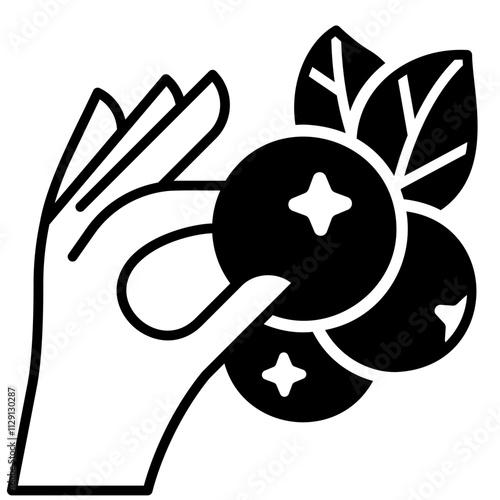 Pick Berry Black fill