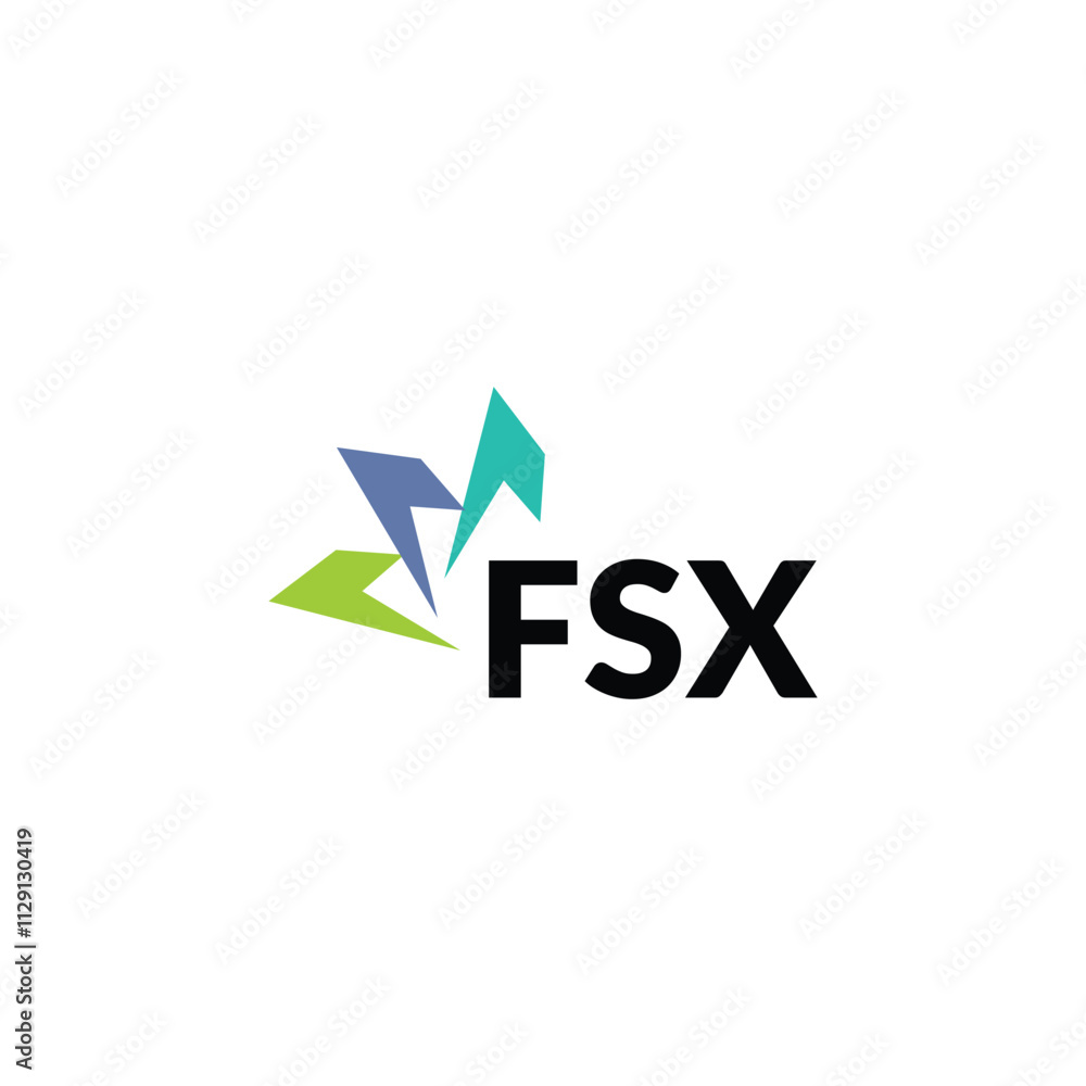 FSX letter logo design on white background. Creative modern FSX letter logo design. Vector design. FSX letter logo design on white background. Creative modern FSX letter logo design. Vector design.