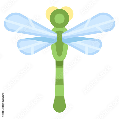 Dragon fly Flat color