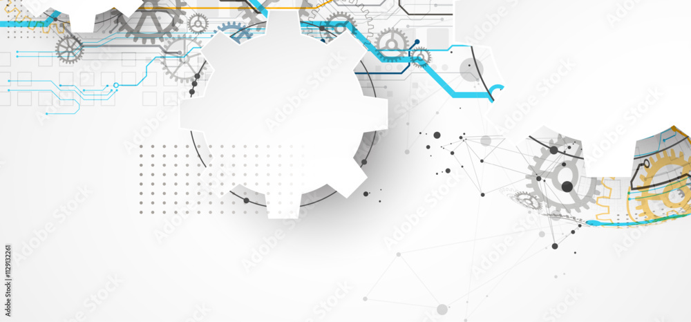 Abstract technology concept. Circuit board, high computer color background. Vector illustration with space for content, web - template, business tech presentation. Abstract technology concept. Circuit board, high computer color background. Vector illustration with space for content, web - template, business tech presentation.