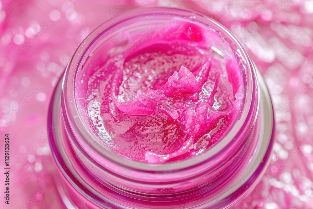 Close up of colorful pomade lipstick texture in elegant smooth style Close up of colorful pomade lipstick texture in elegant smooth style