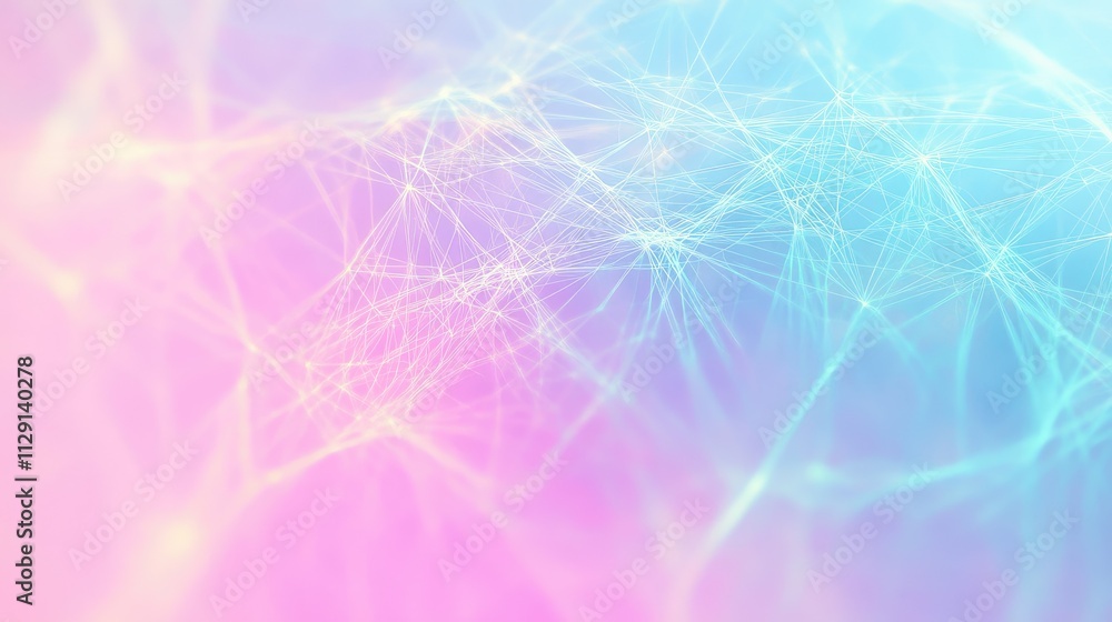 Abstract network connections in pastel tones Abstract network connections in pastel tones
