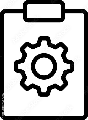 Repair Document Line Icon