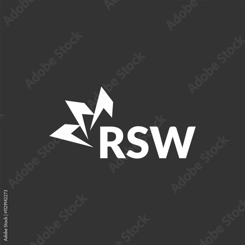 RSW letter logo design on white background. Creative  modern RSW letter logo design. Vector design.