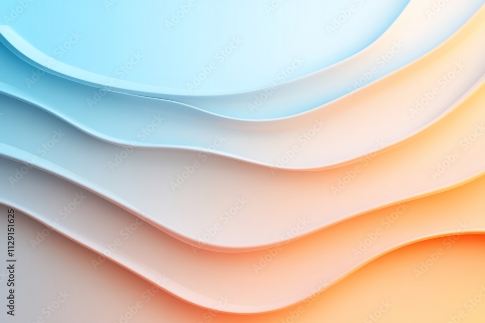 Abstract wavy background with cool to warm color gradient. Abstract wavy background with cool to warm color gradient.