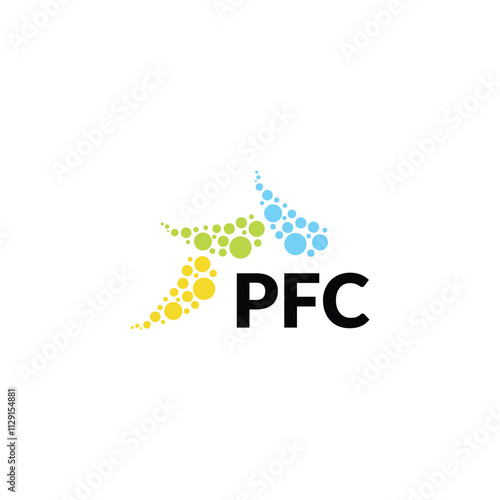 PFC letter logo design on white background. Creative  modern PFC letter logo design. Vector design. photo