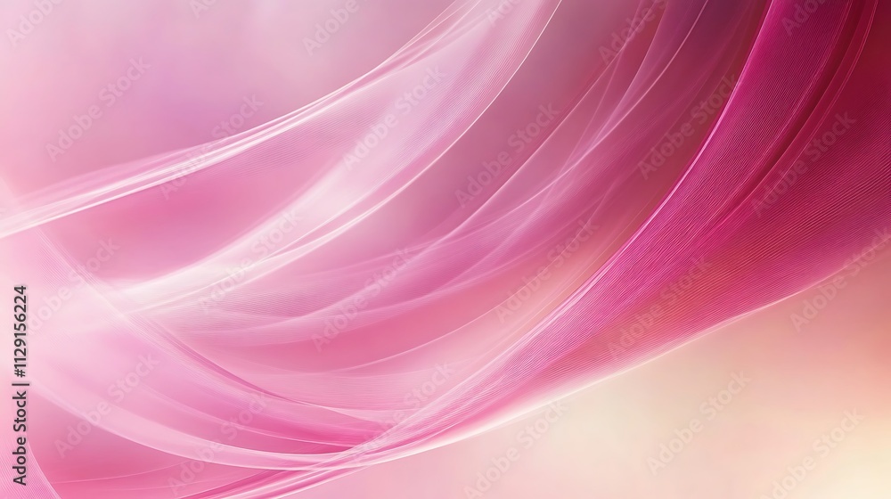Abstract Pink Waves Flowing Design Background Abstract Pink Waves Flowing Design Background
