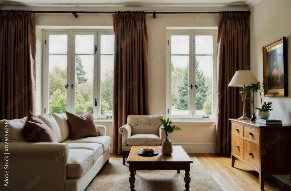 custom made wallpaper toronto digitalthe interior of the living room is made in a fashionable mocha mousse color. modern fashion trends in the living environment