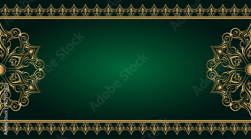 Simple background with gold mandala ornament