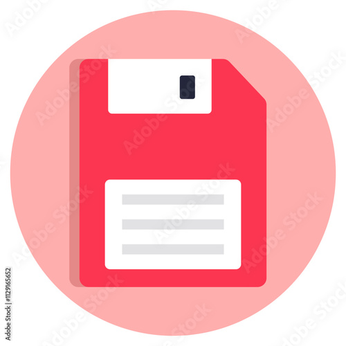 Trendy vector design of floppy disk