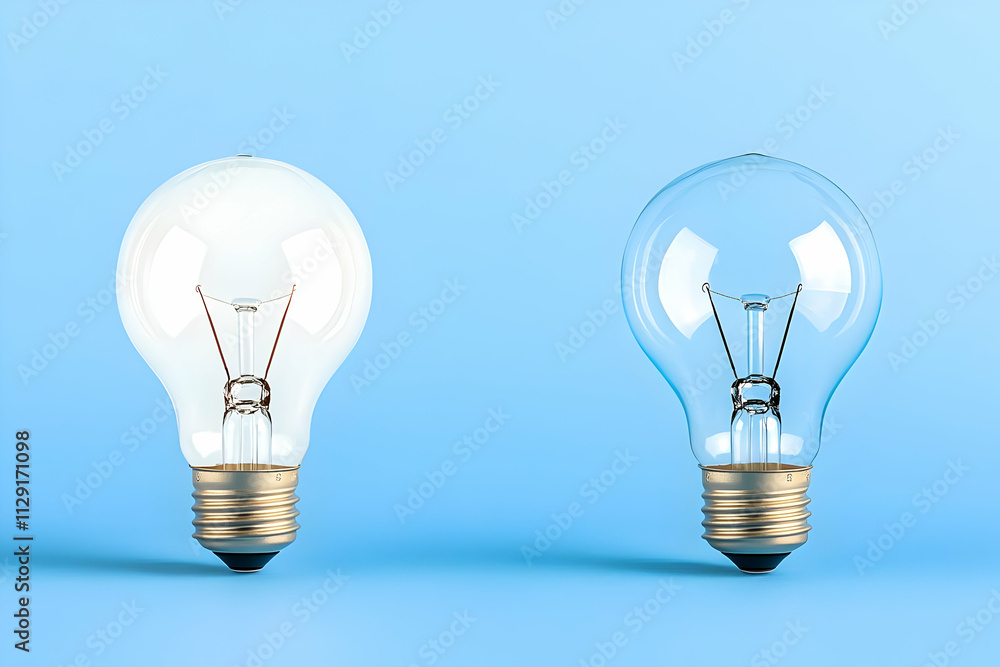 3D Lightbulb Illustration: Ideas and Innovation 3D Lightbulb Illustration: Ideas and Innovation