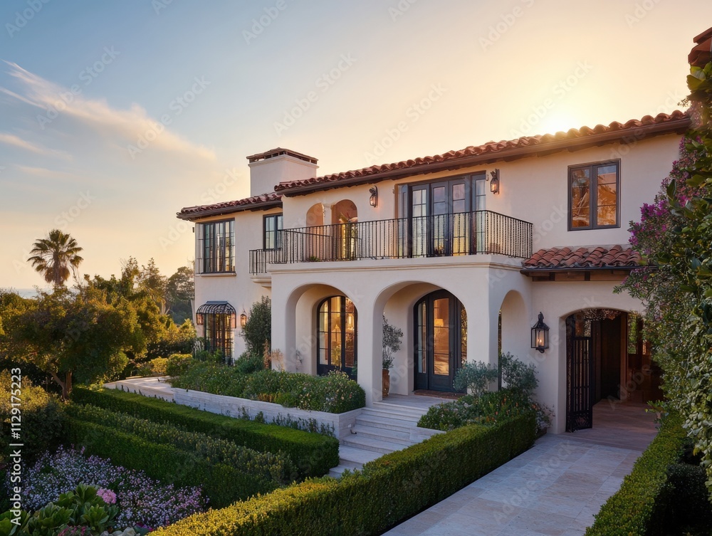 beautiful mediterranean style home with lush landscaping beautiful mediterranean style home with lush landscaping