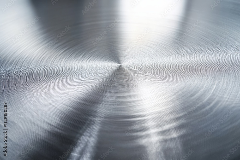 metal surface with circular patterns and reflections metal surface with circular patterns and reflections