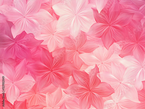 Flora wallpaper in pink theme