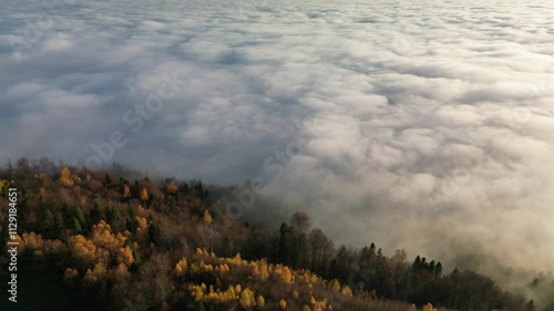 clouds over the mountains