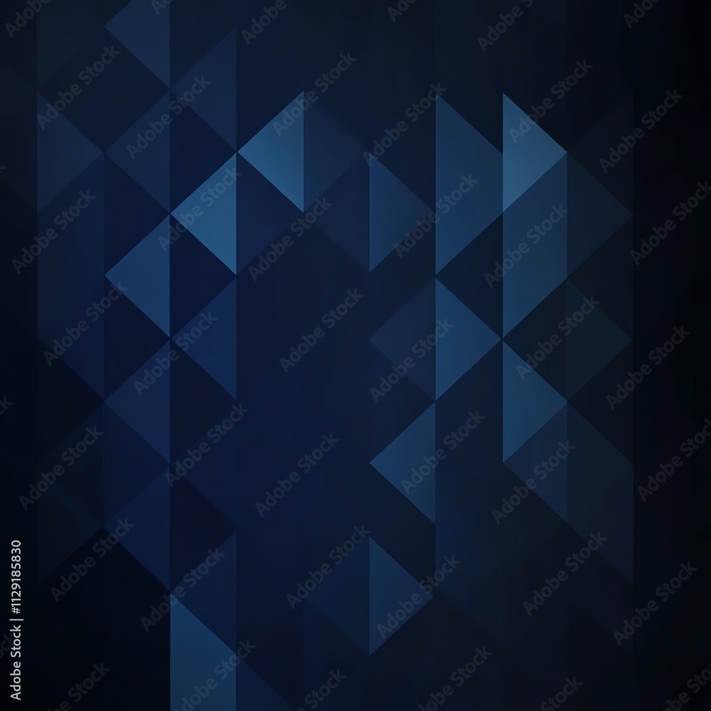 Abstract Dark Blue Geometric Triangle Background Abstract Dark Blue Geometric Triangle Background