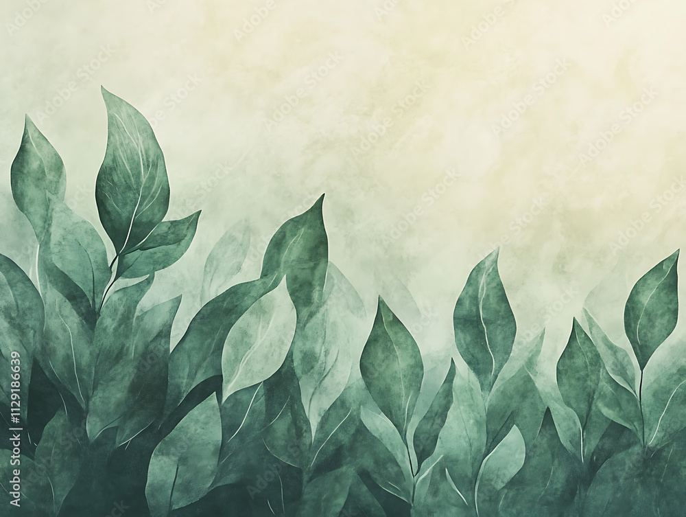 Tree leaves wallpaper in green theme Tree leaves wallpaper in green theme