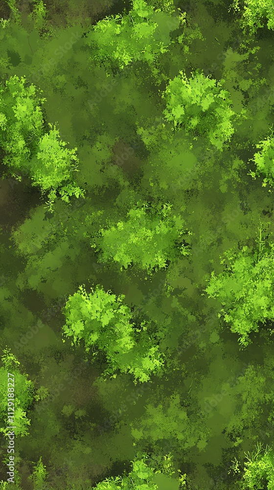 Aerial View of Lush Green Forest Canopy Aerial View of Lush Green Forest Canopy