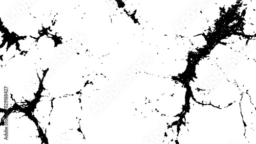 Old cracked texture, dry land crack texture for overlay, cracked wall texture grunge background. Vector and clip art pattern with many cracks and scratches. Cracked barren desert earth on background