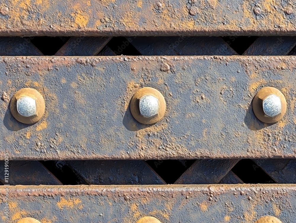 Rusty Metal Texture with Bolts Rusty Metal Texture with Bolts