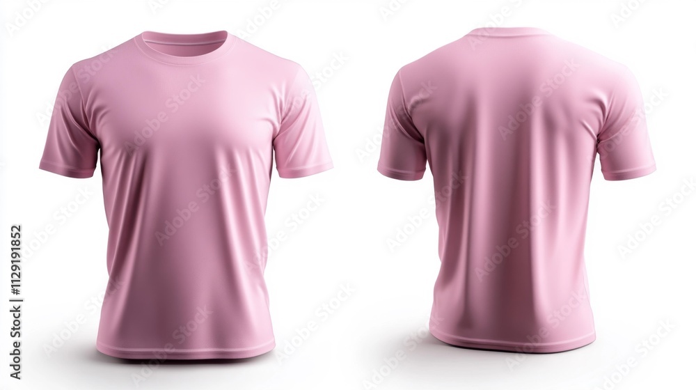 3D Rendered Pink T-Shirt Mockup. Generative AI 3D Rendered Pink T-Shirt Mockup. Generative AI