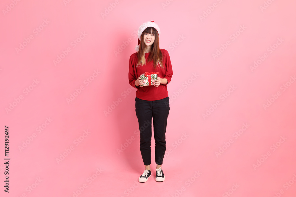 20s woman in red T-shirt 20s woman in red T-shirt