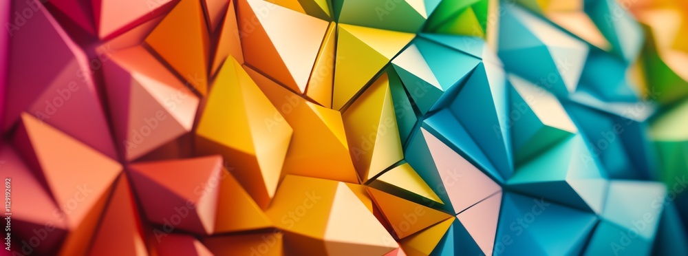 Abstract Colorful Geometric Triangles Abstract Colorful Geometric Triangles
