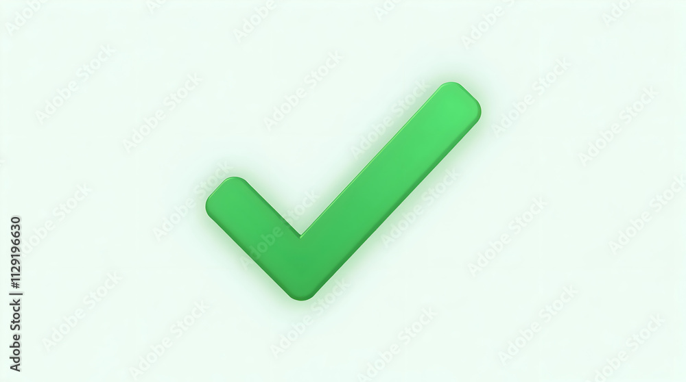 Stylish Green Check Mark Symbolizing Success and Confirmation in Modern Design Aesthetics Stylish Green Check Mark Symbolizing Success and Confirmation in Modern Design Aesthetics