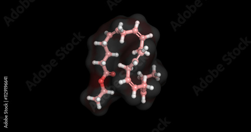 Icosapent ethyl, neutraceutical, 3D molecule 4k photo