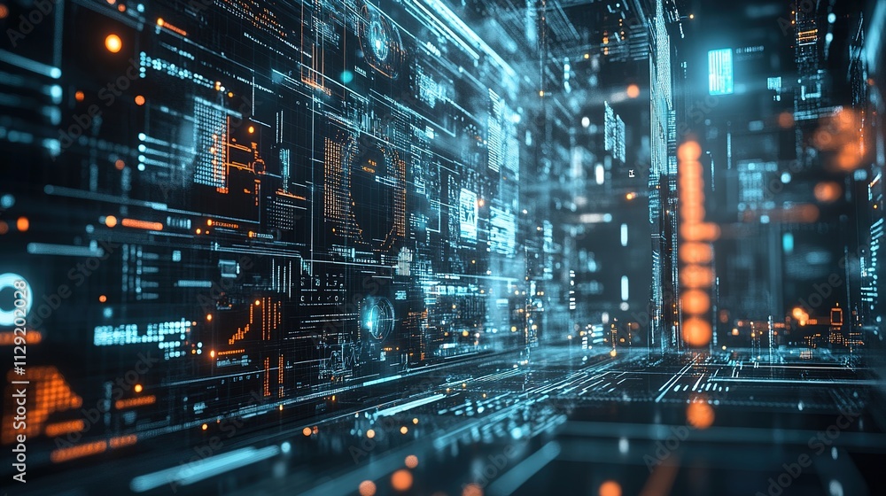 A futuristic digital landscape filled with glowing lines and circuits, representing advanced technology and data flow. A futuristic digital landscape filled with glowing lines and circuits, representing advanced technology and data flow.