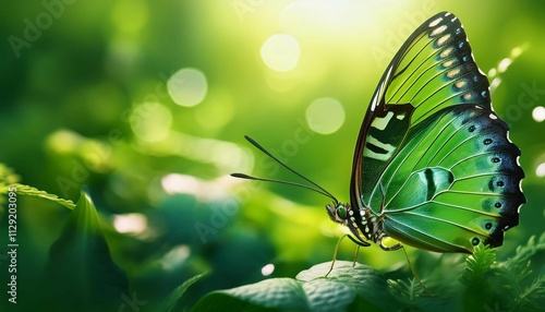 abstract memphis butterfly illustration green backgrounds outdoors