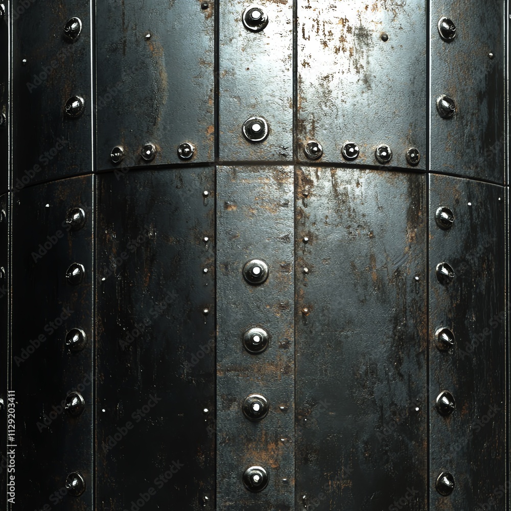 Dark Metal Texture with Rivets Dark Metal Texture with Rivets