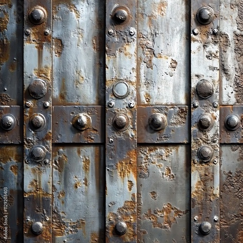 Rusty Metal Texture with Rivets