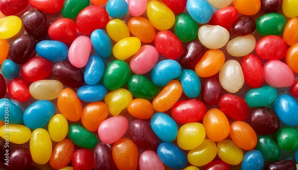 a pile of colorful jelly beans a pile of colorful jelly beans
