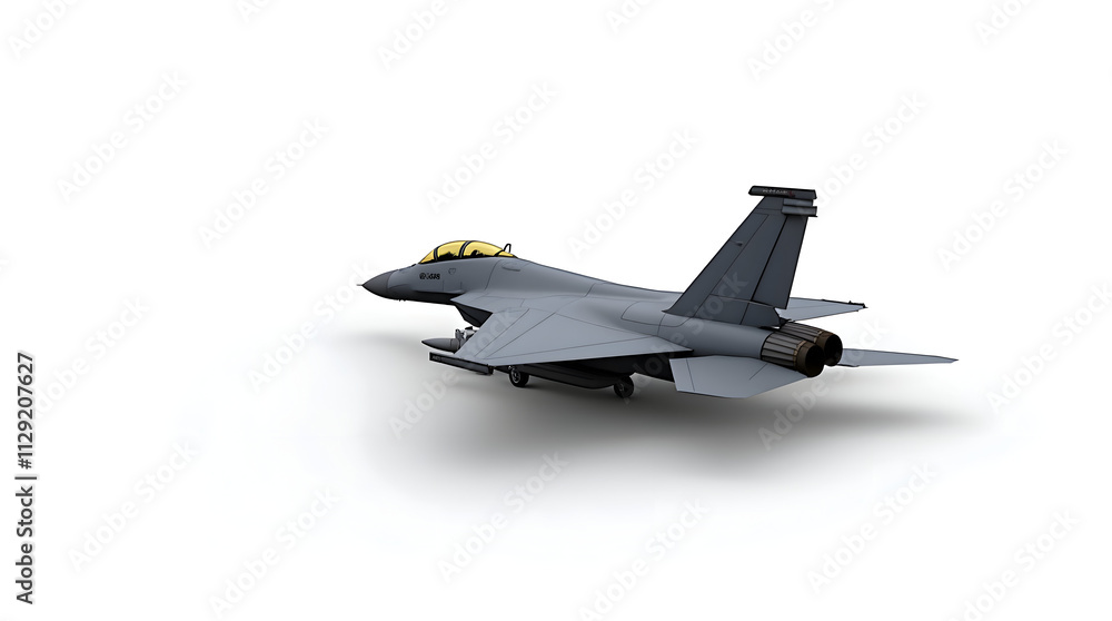 Futuristic Fighter Jet Rendered in a Minimalistic Style with Sleek Design and Modern Features Futuristic Fighter Jet Rendered in a Minimalistic Style with Sleek Design and Modern Features