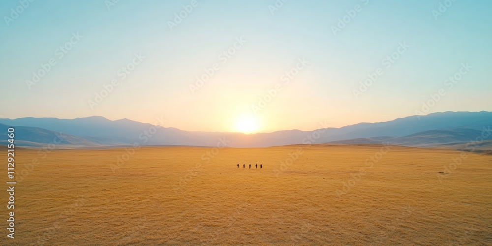 Golden Sunrise Over Peruvian Andes Takanakuy, Solstice, Thanksgiving Celebrations in Nature