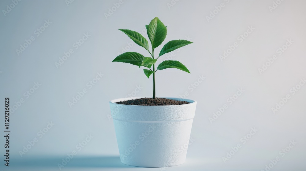 New Growth in Minimalist Pot New Growth in Minimalist Pot