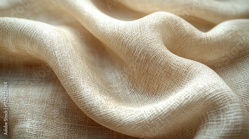 Light beige fabric with subtle woven texture, ideal for minimalist and natural design projects.