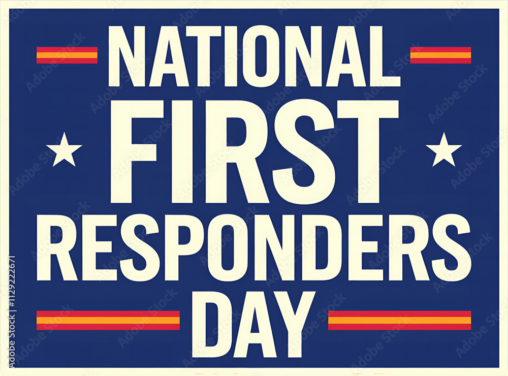 Fototapeta premium national first responders day